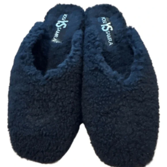 Yosi Samra Jessy Faux Shearling Mule Black Fuzzy Slippers - Picture 13 of 14